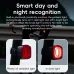 ROCKBROR2 Smart Brake Sensing Bike Taillight Same Frequency Induction Rear Light 4 Lighting Modes IPX6 Waterproof Type-Rechargeable Bicycle Rear Light