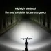 BIKIGHB4 120dB Tweeter Anti-Fog Bicycle Headlight Smart Light Sensing Digital Display Wireless Remote Control Bike Light for Night Cycling