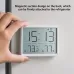LCD Digital Alarm Clock Large Display with Temperature Humidity Monitor Multi-functional Magnetic Design Portable and Compact Ideal for Travel Desk Nightstand