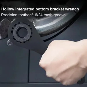 MEROCA 16/24 Notch Aluminum Alloy Bicycle Bottom Bracket Wrench BB39 BB40.5 BB44 BB46 BB49 BB52 Bike Hollow Disc Removal Tool
