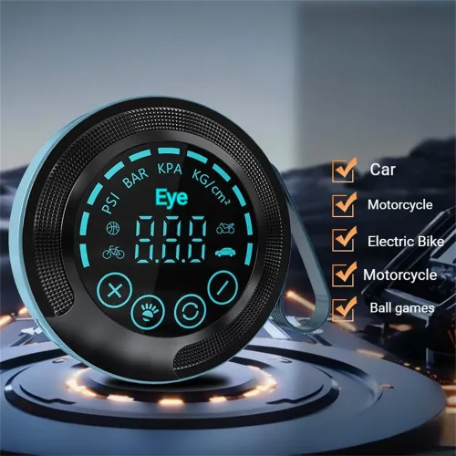 Car Wireless Smart Air Pump LED Display Multifunctional Inflator for Car Motorcycle Bicycle Ball