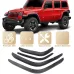 Car Front Rear Mudguard Low Fender Splash Protector Protective Guards Flares Mudflaps For Jeep JL 2018-2025