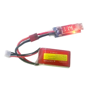 2-8S LiPo Battery Voltage Display Charger Converter XT60 T Plug to Micro USB Board