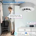 Tuya Wifi Smoke Sensor Alarm 80DB Smart Fire Temperature and Humidity Detector Security Protection Voice Control with Alexa Google Home Smart Life APP