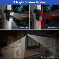 Hiseeu WS419B WS419QB 9MP WIFI IP Camera Three Lens & Dual Screen With 8X Zoom PTZ Camera Ai Auto Tracking Security Video Surveillance Camera