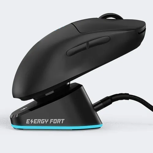 Wireless Magnetic Mouse Charging Dock with Dual USB Port RGB Light Charger Base for Logitech GPW/GProX/G502/X/G903