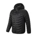 TENGOO HZ-23 23 Zones Heating Jacket Zipper Adjustable Size USB Charging Smart Thermal Warm Jacket Men's Heated Hooded Coat Outdoor Sportswear