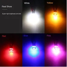 10pcs Car LED T10 4014 15SMD LED Reading License Plate Trunk Lights T10 Car Signal Lamp 501 194 Bulbs 4014SMD Clearance Lights Reading Interior Lights 6000K 12V