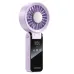 Tevorex Mini USB Fan with Digital Display 100-Speed Portable Folding Cooling Fan High Speed Strong Wind Handheld Small Fan for Outdoor