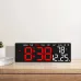 Multifunctional Clock Electronic Clock Simple LED Digital Clock USB Output Bedside Alarm Clock with 3 Level Adjustable Brightness