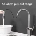 Temperature Digital LCD Display Pull Out Faucet Kitchen Single Handle Kitchen Sink Rotation Mixer Sprayer Hot And Cold Water Taps