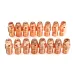 53Pcs TIG Welding Torch Parts Replacement Collet Alumina Cup Fit For WP-9/20/25