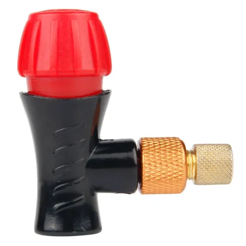 Fast Inflatable Bicycle Inflator Head Portable CO2 Gas Bottle Pump Head Adapter For Bike Air Pump