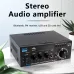 AK45 Stereo Audio Amplifier 2.0 Channel Bluetooth FM Radio USB SD Card Input Bass Treble Control Compact Amplifier