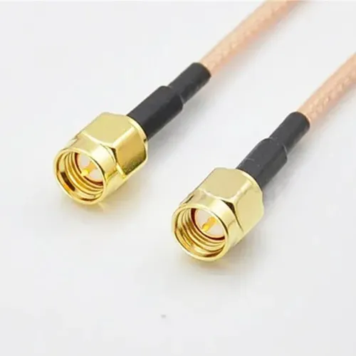2.4GHz SMA Male to SMA Male RG316 Pigtail Adapter Extended Cable 15cm Silver Plated for FPV Antenna RC Drone