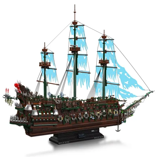 MOULD KING 13218 The Flying Dutchman Pirate Ship Building Blocks Ghost Ship Model Assembly Kit Bricks Set Children Birthday Gift