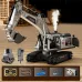 4DRC 4D-E1 E3 3 in 1 RC Simulation Engineering Model Alloy Bucket Excavator Simulated Spray Lights RTR RC Car Children Toys