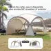 Xmund Travel Outdoor Large Space Sun Shelter Dome Tent Large Portable Camping Shelter Waterproof Windproof Sun Folding Tents Lightweight Tent Camp Equipmentfor Outdoor Family Beach Hiking