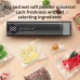 Comfook Portable Vacuum Sealer Machine USB Rechargeable with 62KPa Strong Suction for Storage, Bags, Containers & Inflation