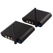 AV530 5.8GHz Wireless AV Transmitter and Receiver Kit 300m Transmission Support IR Remote Control for CCTV DVD IPTV Plug and Play