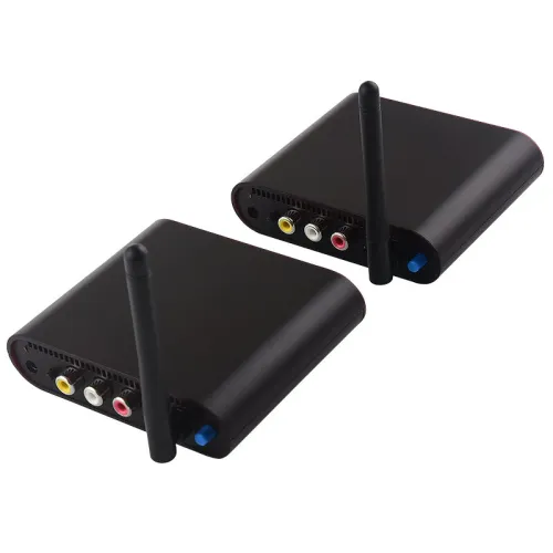 AV530 5.8GHz Wireless AV Transmitter and Receiver Kit 300m Transmission Support IR Remote Control for CCTV DVD IPTV Plug and Play