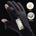 XANEWinter Touchscreen Warm Cycling Gloves Waterproof Windproof Cold-Resistant Flip Exposed Two-finger Zipper Gloves for Men Women Ski Fishing Running