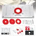 Drillpro 235x120x8mm Trimming Machine Flip Panel Woodworking Router Table Insert Plate for MAKITA(RT0700c)