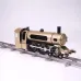Teching Engine Steam Train Model With Pathway Full Aluminum Alloy Model Gift Collection STEM Toys
