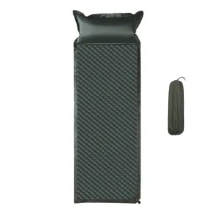 Xmund Automatic Air Mattress Portable Camping Tent Air Mattress Self-Inflating Pillow Thickened Floor Mat for Home Office Outdoor Camping Beach With Storage Bag