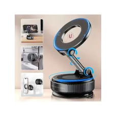 360 Rotate Foldable Car Mount Phone Holder Universal Vacuum Strong Magnetic Multifunctional Navigation Support Bracket