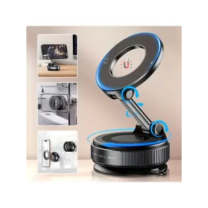 360 Rotate Foldable Car Mount Phone Holder Universal Vacuum Strong Magnetic Multifunctional Navigation Support Bracket
