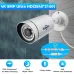 Hiseeu 4K UHD 4CH 8MP PoE Security Camera Kit Color Night Vision Two-way Audio Humanoid Detection Remote APP Viewing Outdoors IP Monitoring Cameras Kit
