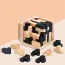 Wooden Cube Puzzle Letter 54T/54L Luban Locking Creative Educational Toy Brain IQ Mind Early Learning Game Gift Children
