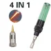 4 In 1 Portable Soldering Iron Set Welding Pen Burner Blow Torch Gas Soldering Iron Cordless Butane Tip Tool