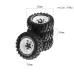 4PCS Off Road Tires Wheel 1.9 inch for 1/8 RC Racing Crawler Car FMS NT4 SCX10 W136 RC Car Parts One Line Hex Adapter