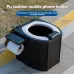 PU Portable Folding Toilet with Cover, Mobile Camping Toilet, Compact Travel Potty for Adults and Kids, Suitable for RV, Car, Camping, Hiking, and Outdoor Activities