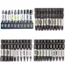 1/4 Screwdriver Bit Set 11pcs Magnetic Drill Bits Hex Shank Impact Driver Torx Cross Hex Plum Blossom Head White Grey