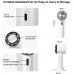 Portable Mini Handheld Ice Compress Fan USB Rechargeable 2200mAh Battery 3 Speed Settings Lightweight for Home Office Travel Outdoor