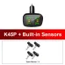 Wireless TPMS Tire Pressure Monitor 4 Wheels USB C Output Real Time Temperature Monitoring Safety System Car Accessories 433MHz Adjustable Alarm Thresholds