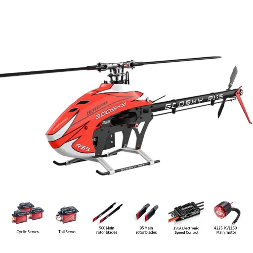 Goosky RS5 Legend 6CH 3D Flybarless Direct Drive Brushless Motor 550 Class RC Helicopter Combo Version PNP