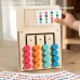 Montessori Cognitive Learning Toy for Kids Wooden Color Shape Toy Early Brain Stimulation Logical Enlightenment Hand-eye Coordination Thinking Educational Toy