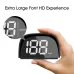 Universal Car GPS HUD Digital Speedometer Display White Light Plug and Play Big Font Car Electronics Accessories