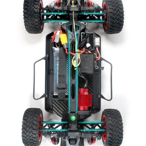 GTFANS M607 RTR 1/12 2.4G 4WD 70km/h Brushless RC Car Short Course Off-Road Truck Carbon Fiber Chassis Hobbywing Surpass Motor ESC Metal Differential Gear LED Light High Speed Oil Filled Shocks Vehicles Models Toys