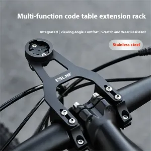 ESLNF Bicycle Computer Holder Stainless Steel Outdoor Sports Camera Base Stopwatch Extension Stand for MTB