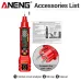 ANENG VD808 Electrical Circuit Tester Portable Voltage Detector with LCD Screen for AC DC Leakage Detection
