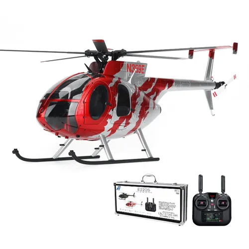 Eachine E220S MD500 2.4G 9CH GPS Optical Flow Localization TOF LiDAR Altitude Hold Dual Brushless Motor 1:16 Scale Flybarless RC Helicopter RTF