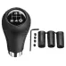 Universal 5 Speed Car Leather Shift Knob Manual Gear Stick Shift Shifter Lever