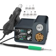 HANDSKIT S810 S812 Two In One Soldering Station Dual Screen 700W Hot Air Gun Adjustable Temperature Rapid Heating Quiet Operation Brushless Airflow Low Noise Soldering And Desoldering Tool