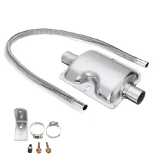 1.5m Exhaust Pipe + Silencer + Clamp + Bracket For Auto Parking Air Diesel Heater