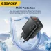 [GaN Tech] ESSAGER RC65WCF 65W 3-Port USB PD Charger USB-A+2USB-C PD3.0 QC4.0 PPS Fast Charging Wall Charger Adapter EU Plug for iPhone 17 17Pro Max 16 15 14 for Xiaomi 17pro for Huawei Mate XTs for SAMSUNG for OPPO